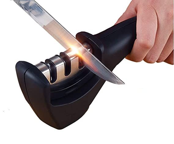 MARSRTH 3 Stage Professional Knife Sharpener Kitchen Tool for Steel Knives and Ceramic Knife