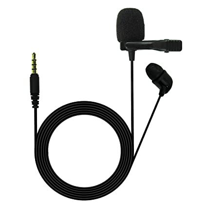 JBL Commercial CSLM20 Omnidirectional Lavalier Microphone, Earphone for calls, Video Conferences, and Monitoring