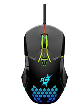 Redgear A-15 Wired Gaming Mouse with Upto 6400 DPI, RGB & Driver Customization for PC