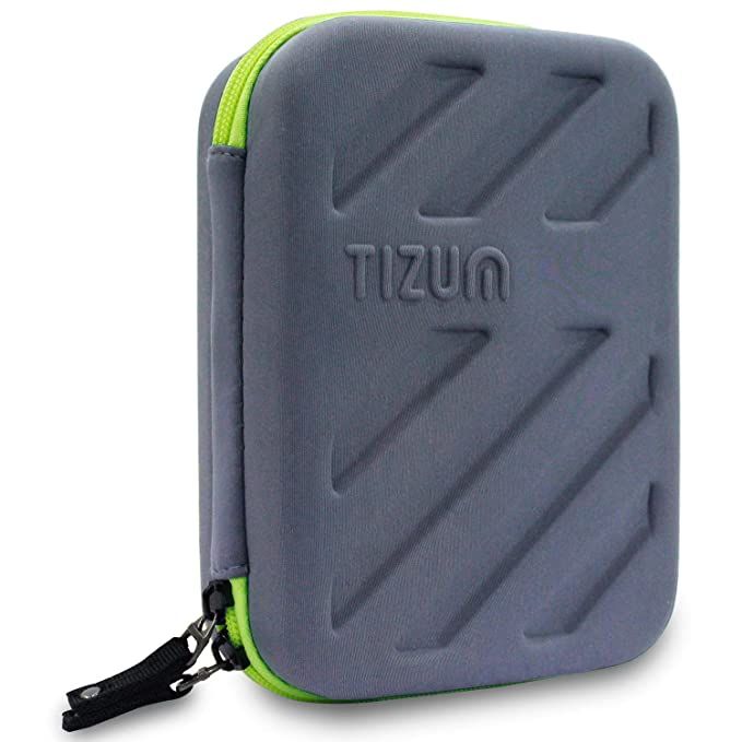 Tizum Portable Electronic Travel Gadgets and Accessories Organizer, Multipurpose Pouch, Rugged, Travel Friendly (Grey)