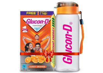 Glucon-D - 1kg Refill with free bottle at just Rs.309