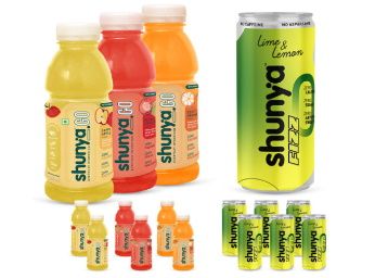 Shunya Go + Fizz Lime & Lemon Combo 300ml- (Pack of 12) at Rs.665