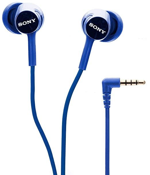 Sony MDR-EX150AP Wired In Ear Headphone with Mic (Blue)