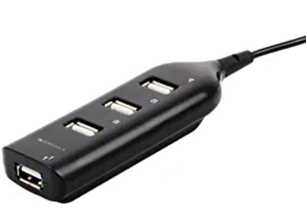 Zebronics ZEB-90HB USB Hub, 4 Ports, Pocket Sized, Plug & Play, for Laptop & Computers