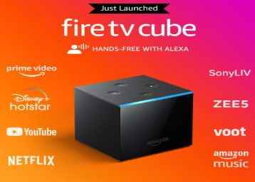 Fire TV Cube | Hands-free streaming device At just Rs.8999