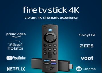 Fire TV Stick 4K with all-new Alexa Voice Remote at just Rs.2999