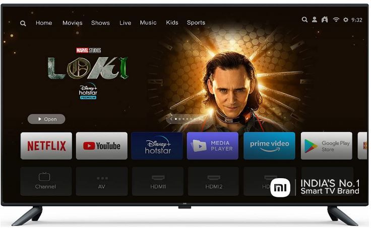  Mi 125.7 cm (50 Inches) 4K Ultra HD Android Smart LED at Rs.35999