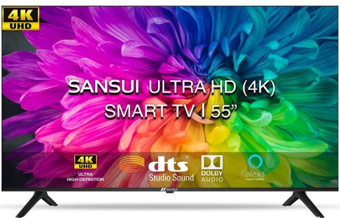  Sansui 140cm (55 inches) 4K Ultra HD Certified Android LED at Rs.33999