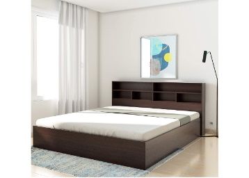 Amazon Brand -Solimo Canes Engineered Wood King Bed At just Rs.13000