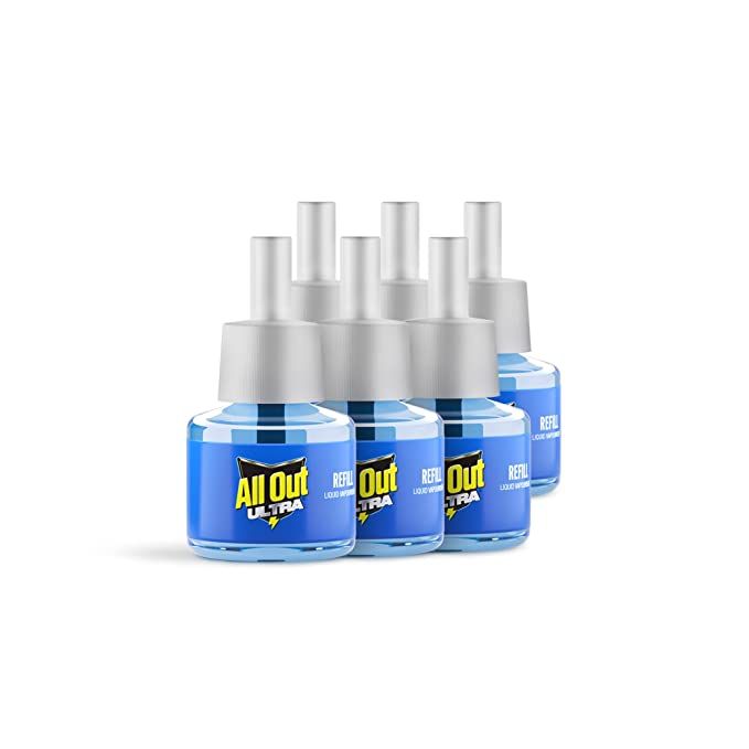 All Out Ultra Mosquito Repellant Refill Faster Action (45 mL each) Pack of 6