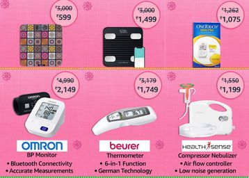 Up to 70 % off on healthcare devices & massagers