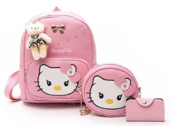 Flat 46% Off on ShopyVid Girls 3-PCS Mini Leather Backpack Sling Pouch Set