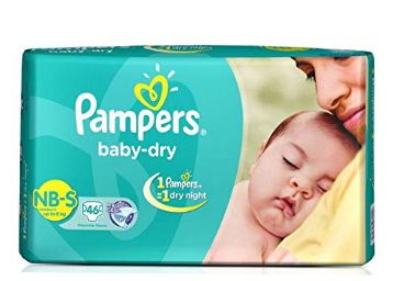Pampers Taped Baby Diapers, Small At Just Rs.662