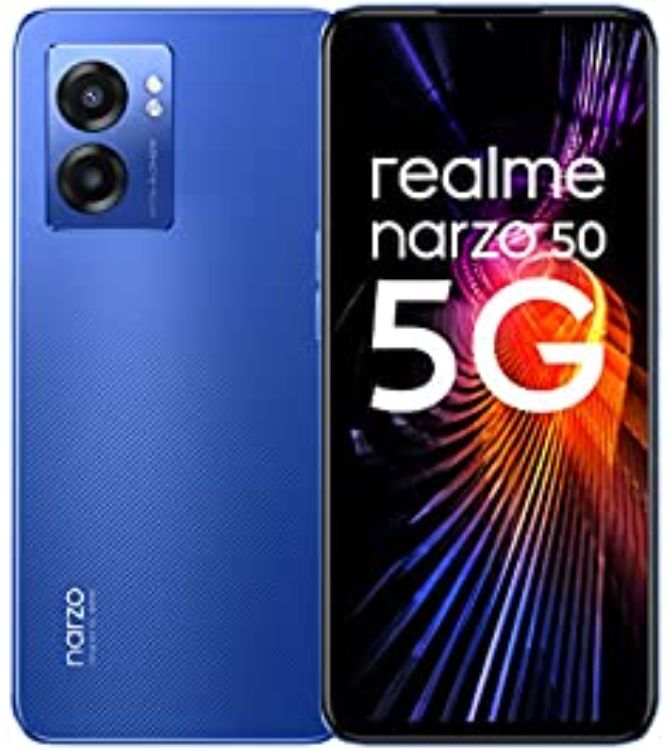 realme narzo 50 5G (Hyper Blue, 4GB RAM+64GB Storage) 