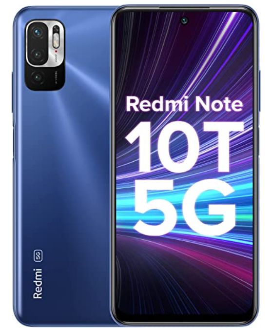 Redmi Note 10T 5G (Metallic Blue, 4GB RAM, 64GB Storage)