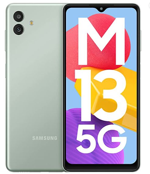 Samsung Galaxy M13 5G (Aqua Green, 4GB, 64GB Storage)