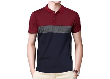 LEOTUDE Regular Fit Half Sleeve Polo T-Shirt for Men at Just Rs.294