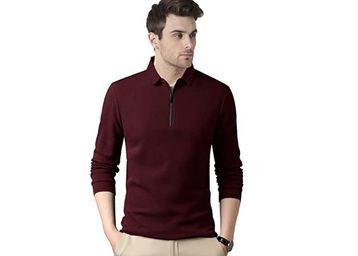 Men Regular Fit T-Shirt T304_Wine Red_XL_Wine Melange_XL