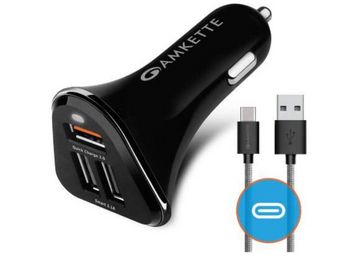 Amkette Power Pro 3 Port 33 Watts USB Fast Car Charger at Just Rs.474 !!