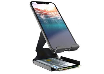Elv Universal Mobile Phone Tabletop Stand with Inbuilt Cable Organiser and Card Holder at Just Rs.88 !!