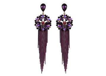 YouBella Jewellery Earrings for women Crystal Tassel Handmade Earrings at Just Rs.294