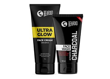 Beardo Face Care Combo | Charcoal Face Wash & Ultraglow Face Cream at Just Rs.419