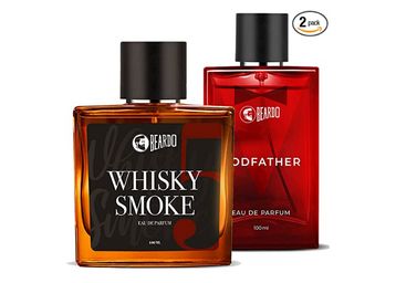Beardo Godfather and Whisky Smoke Perfume for Men, 100 ml x 2 at Just Rs.1149