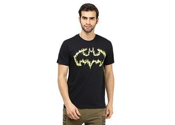 Free Authority Batman Black Half Sleeve Men T-Shirt at Just Rs.175
