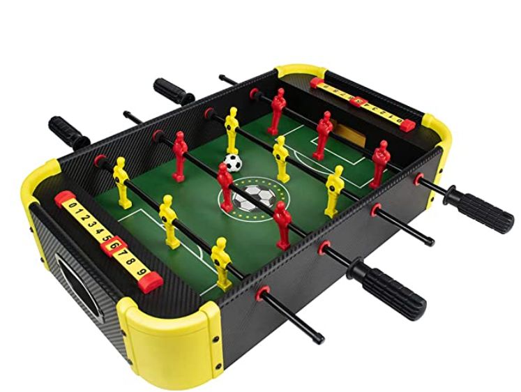 Wembley Foosball Table Soccer Indoor Games for Boys Girls Adults Mini Football Table for Kids Portable