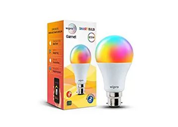 wipro B22D 12.5W Wi-Fi Smart LED Bulb with Music Sync for Amazon Alexa & Google Assistant (Pack of 1, Multicolor) at Just Rs.774