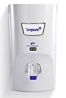 Livpure Glo RO+UV+Mineraliser - 7 L Storage, 15 lph Electric Water Purifier for Home, 6 Stage Advanced Purification, Suitable for Borewell, Tanker, Municipal Water (White)