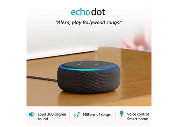 Echo Dot (3rd Gen) – New and improved smart speaker with Alexa (Black) at Just Rs.2449