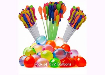 Jiada Automatic Fill and Tie Magic Water Balloons for Holi - Multicolour (Pack of 6 (222 Balloons) at Just Rs.249