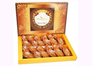 Ghasitaram Gifts Holi Sweets Healthy Wheat Gujiya Box (800 g) at Just Rs.854