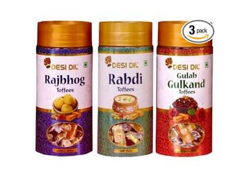 Desi Dil Rajbhog, Rabdi & Gulkand Toffees/Suitable for Men, Women and Children at Just Rs.675