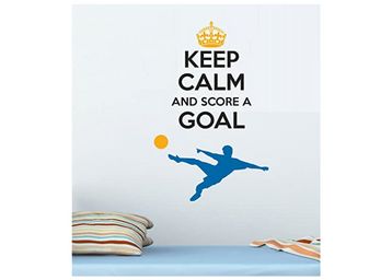 Asian Paints Wall-Ons Keep Calm Soccer Football Wall Sticker at Just Rs.99