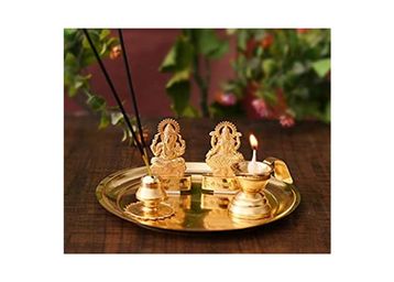 Pooja Essentials - Diyas, Ghee, Thali, Dhoop Etc. For Navratri !!