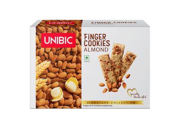UNIBIC Cookies, Almond Finger Cookies, 400g at Just Rs.249