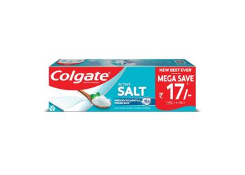 Colgate Active Salt 300g (200g + 100g , Pack of 2) at Just Rs.126