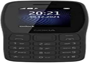Nokia 105 Plus Single SIM, Keypad Mobile Phone with Wireless FM Radio, Memory Card Slot and MP3 Player | Charcoal