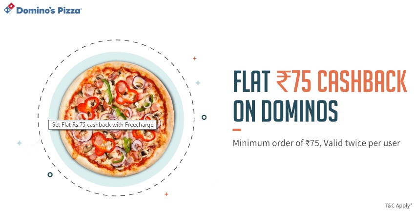 Dominos Rs 50 PayTm Cash With Every Order no Minimum Purchase 