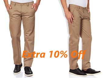 GHPC Men's 100% Cotton Casual Trouser at Extra 10% Off From Rs.538