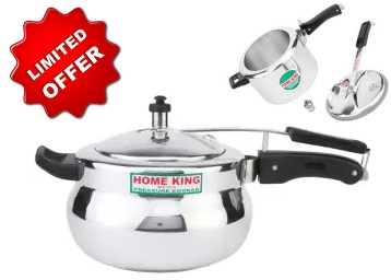 Limited Stocks Home King 5 L Pressure Cooker at Just Rs. 935