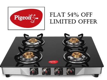 pigeon ultra 4 burner gas stove