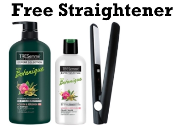 tresemme shampoo straightener free