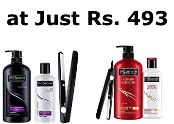 Tresemme shampoo free straightener price sale