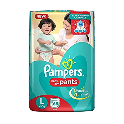 Apply 10% Off Coupon - Pampers Large Size Diaper Pants (68 Count)
