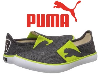 puma lazy slip on blue