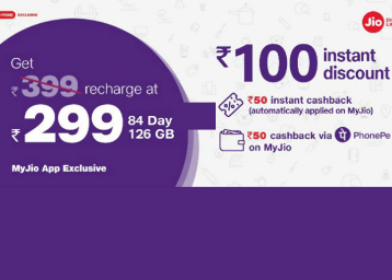 Reliance Jio Holiday Hungama Offer - Rs. 100 Instant Cashback