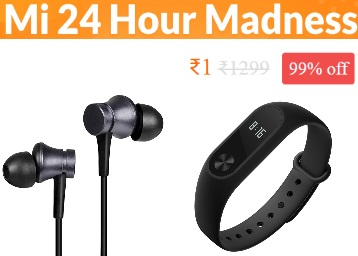 Mi Rs.1 Flash Sale - Mi Madness Offer